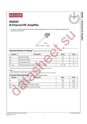 2N5555_D74Z datasheet  